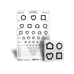 Good-Lite 250400-Set LEA SYMBOLS<sup>®</sup> 13-Line Translucent Distance Chart