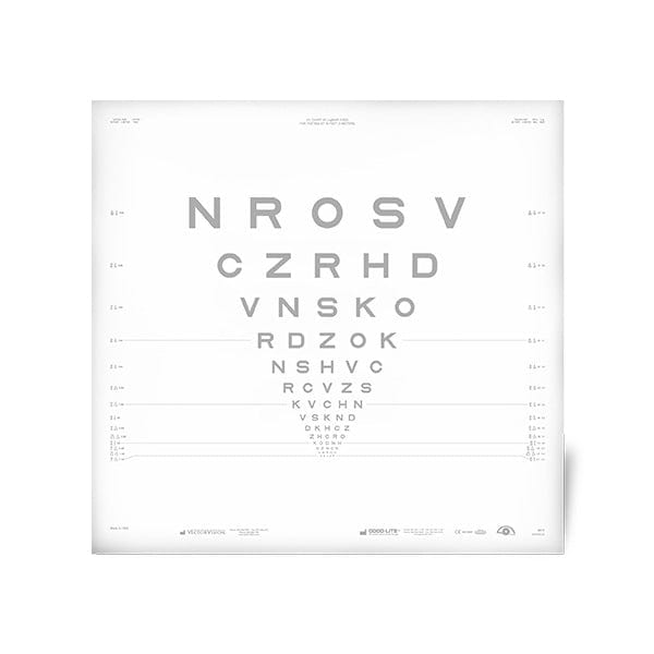 Good-Lite 5% ETDRS Sloan Letter Contrast Chart for 10 feet (3 meters)