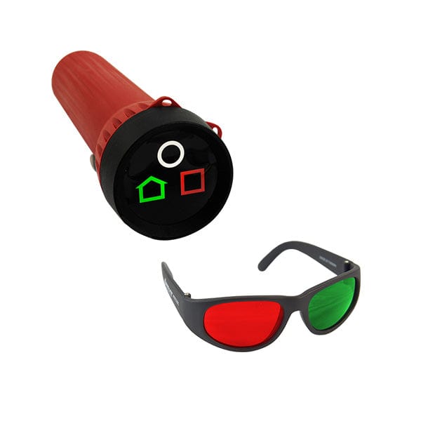 Good-Lite 520601-LEA SYMBOLS® Flashlight set with Pediatric Red/Green Glasses LED Worth 4-Dot Flashlight