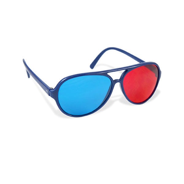 blue lens goggles Glasses: Anaglyph