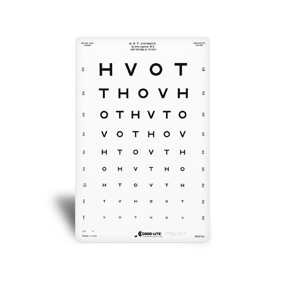 Good-Lite HOTV Wide-spaced Distance ESV1200™ and ESV1500™ Chart - Chart Only HOTV Wide-spaced Distance ESV1200™ and ESV1500™ Chart