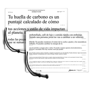 Good-Lite Spanish Low Vision Continuous Reading Card