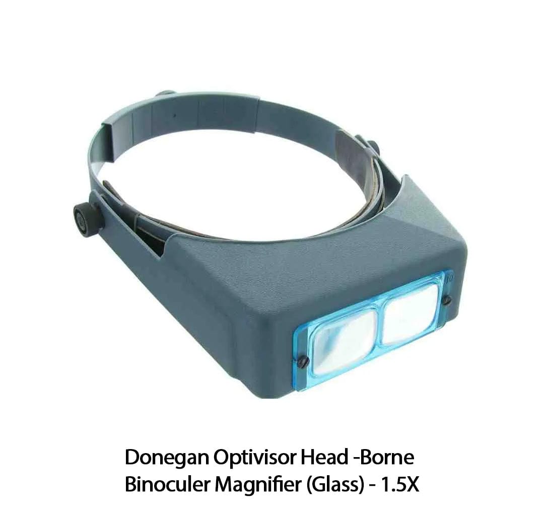 Mattingly Magnifiers Donegan Optivisor Head-Borne Binocular Magnifier (Glass) - 1.5X Donegan Optivisor Head-Borne Binocular Magnifier (Glass)