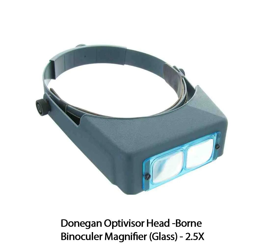 Mattingly Magnifiers Donegan Optivisor Head-Borne Binoculer Magnifier (Glass) - 2.0X Donegan Optivisor Head-Borne Binocular Magnifier (Glass)