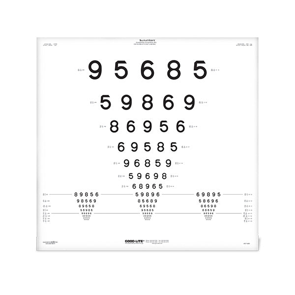 LEA NUMBERS® ETDRS Translucent ESV3000™ and ESC2000™ Chart