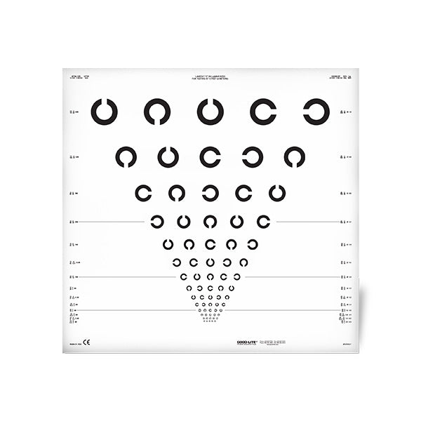 Landolt C ETDRS Translucent Distance ESV3000™ and ESC2000™ Chart