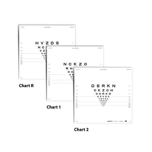 Original Series ETDRS Translucent Distance ESV3000™ and ESC2000™ Charts for 6.5 feet/2 meters - Chart R