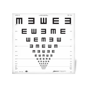 E ETDRS Roll Up Chart for 4/5 Meters