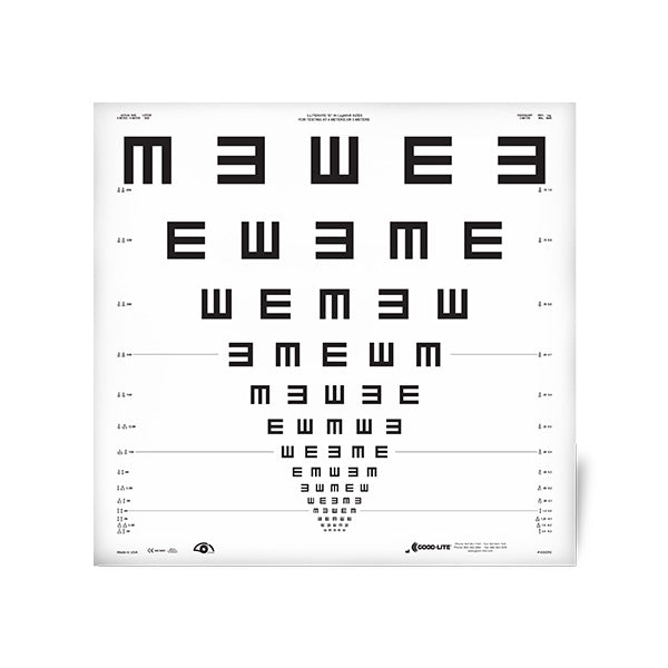 E ETDRS Roll Up Chart for 4/5 Meters