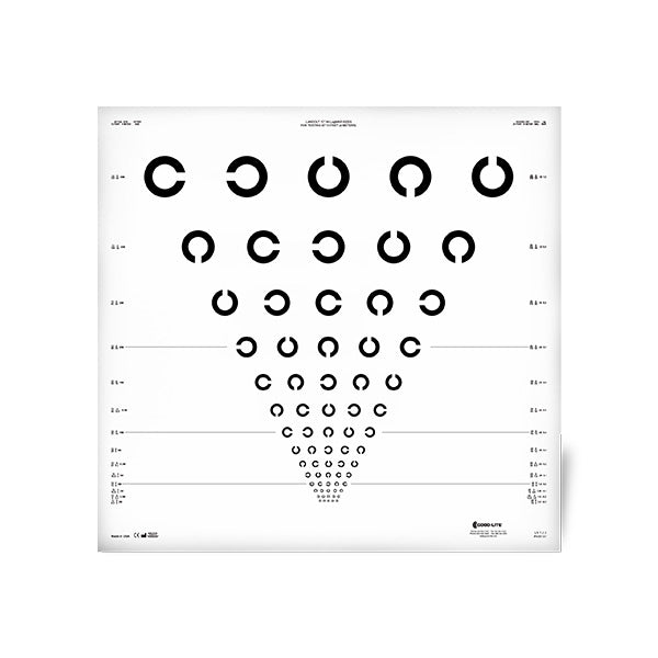 Landolt "C" ETDRS ESV3000™ and ESC2000™ Chart for 13 feet (4 meters) Scrambled