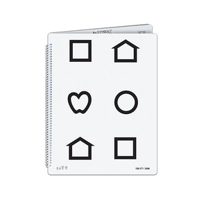 LEA SYMBOLS® Low Vision Book - Left Side Binding Chart Only