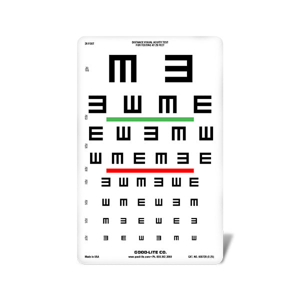 Tumbling E Wide-Spaced Distance ESV1200™ and ESV1500™ Chart