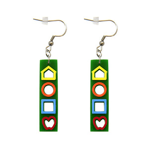 Vertical LEA SYMBOLS® Earrings