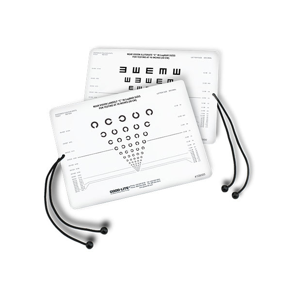 Combination Tumbling E/ Landolt C Near Card