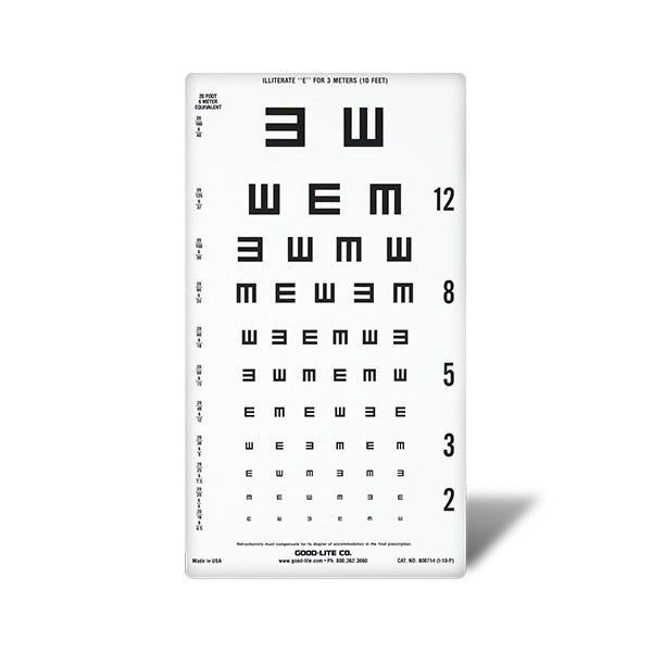 Tumbling E Wide-spaced Distance ESV1018™ Chart