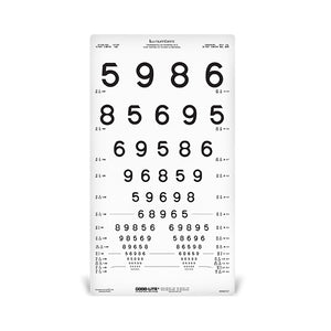 LEA NUMBERS® Proportional Spaced Distance ESV1018™ Chart