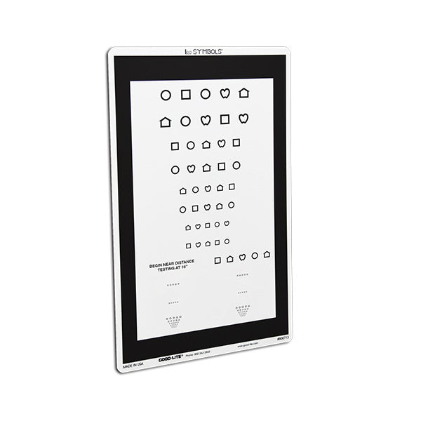 LEA SYMBOLS® Combination Distance and Near Chart - Chart Only