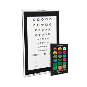 LEA SYMBOLS® Combination Distance and Near Chart - With Overlay