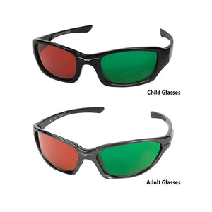 Good-Lite 153170-Child Red & Green Wraparound Glasses