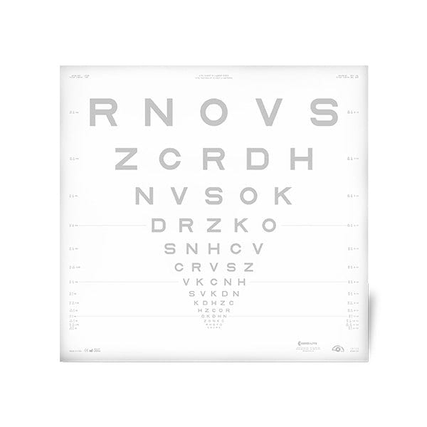 Good-Lite 2.5% ETDRS Sloan Letter Contrast Chart for 13 feet (4 meters)
