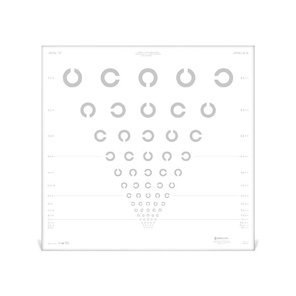 Good-Lite 2.5% Landolt "C" Chart for 13 feet (4 meters) Scrambled