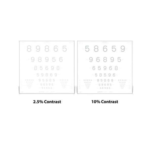 Good-Lite 274300- 10% Contrast ETDRS Low Contrast LEA NUMBERS<sup>®</sup> Clinical Trial Charts