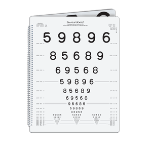 Good-Lite 575300-Left Side Binding Chart Only LEA NUMBERS<sup>®</sup> Low Vision Book