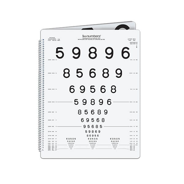Good-Lite 575300-Left Side Binding Chart Only LEA NUMBERS<sup>®</sup> Low Vision Book