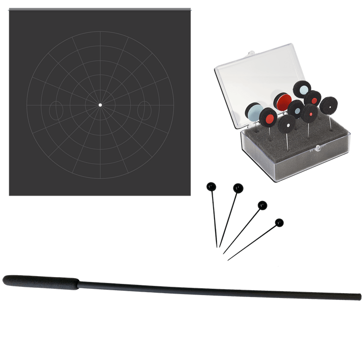 Good-Lite 585400-Tangent Screen - 22.5 degree One Meter Complete Kit With Screen, Test Objects and Accessories Tangent Screen - COMPLETE KIT  One Meter Screen, Test Objects & Accessories