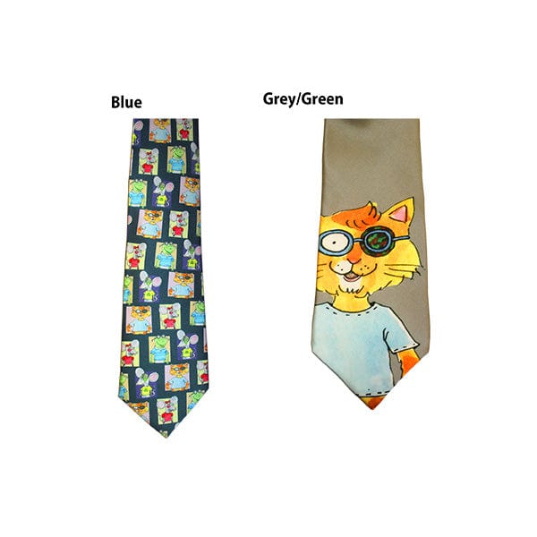 Good-Lite 709000-Grey/Green Patch Cat Necktie