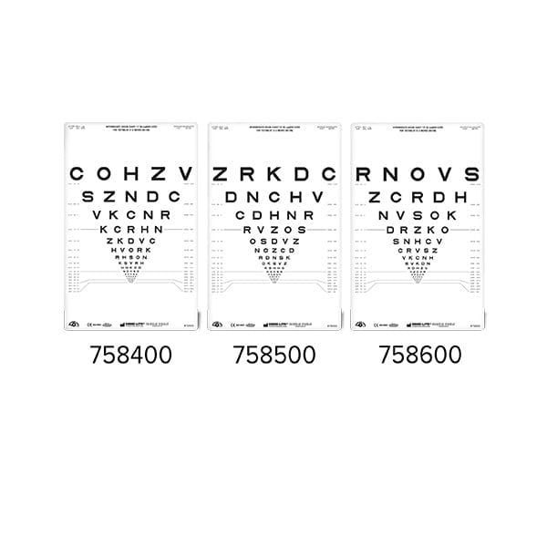 Good-Lite 758400-Standard Order 80 cm Sloan Letter Intermediate Distance Charts