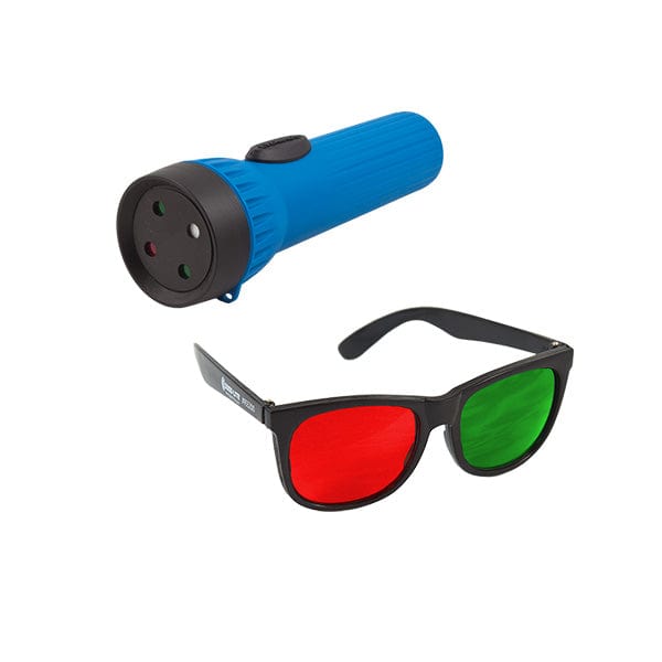 Good-Lite 950100-Worth 4-Dot Flashlight with Adult Red/Green Glasses LED Worth 4-Dot Flashlight