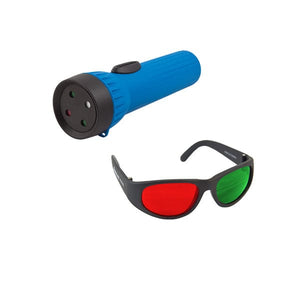 Good-Lite 950101-Worth 4-Dot Flashlight with Pediatric Red/Green Glasses LED Worth 4-Dot Flashlight