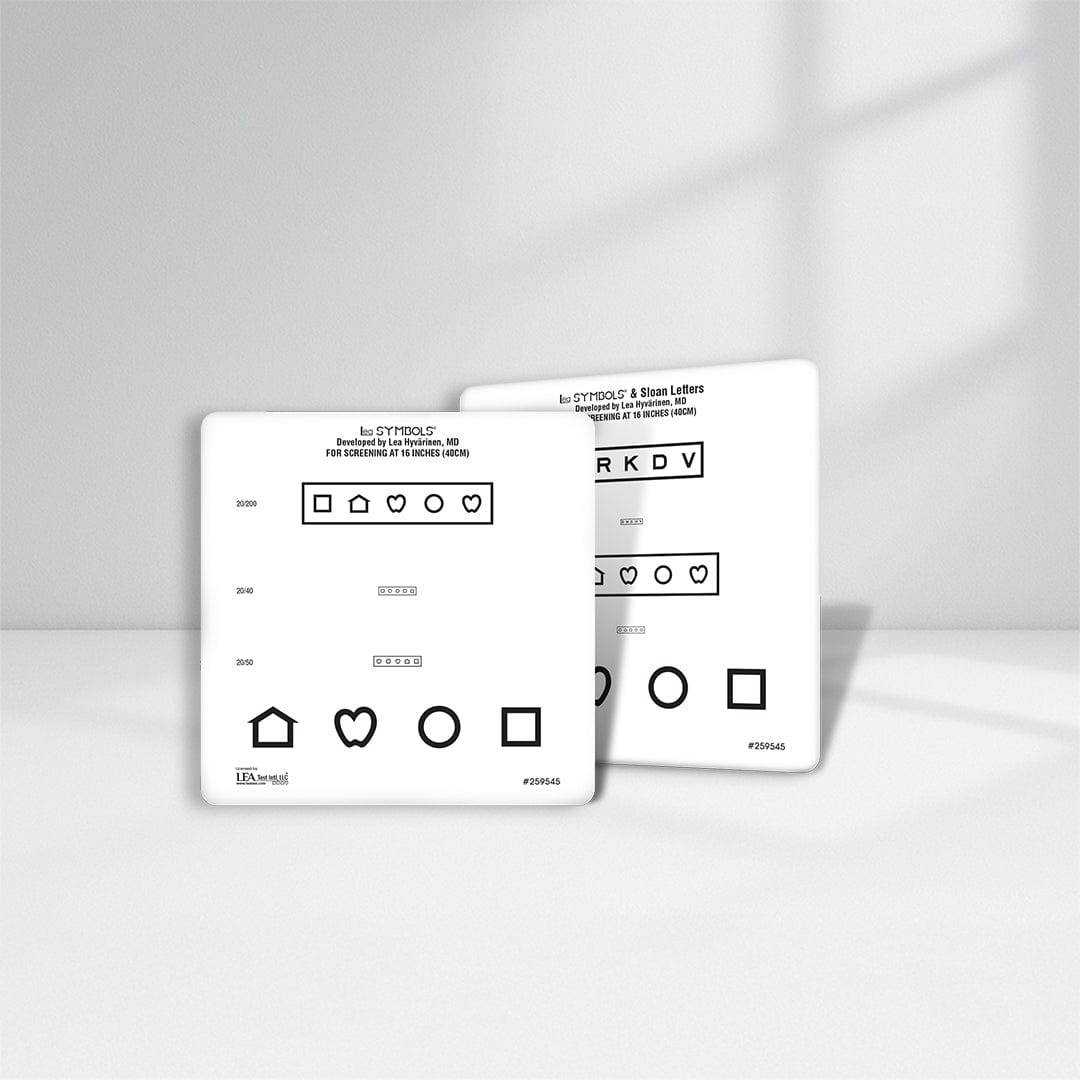 Good-Lite Card(Near): LEA SYMBOLS® and Sloan Letters Near Vision Card without Cord (16"/40cm)