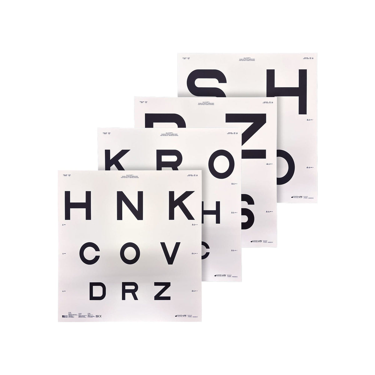 Good-Lite Chart: ESV3000™ and ESC2000™ - Sloan Letter Good-Lite Low Vision Charts