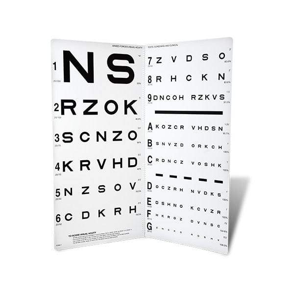 Chart(Distance): Distance Clinical Vision Acuity Testing Chart Set ...