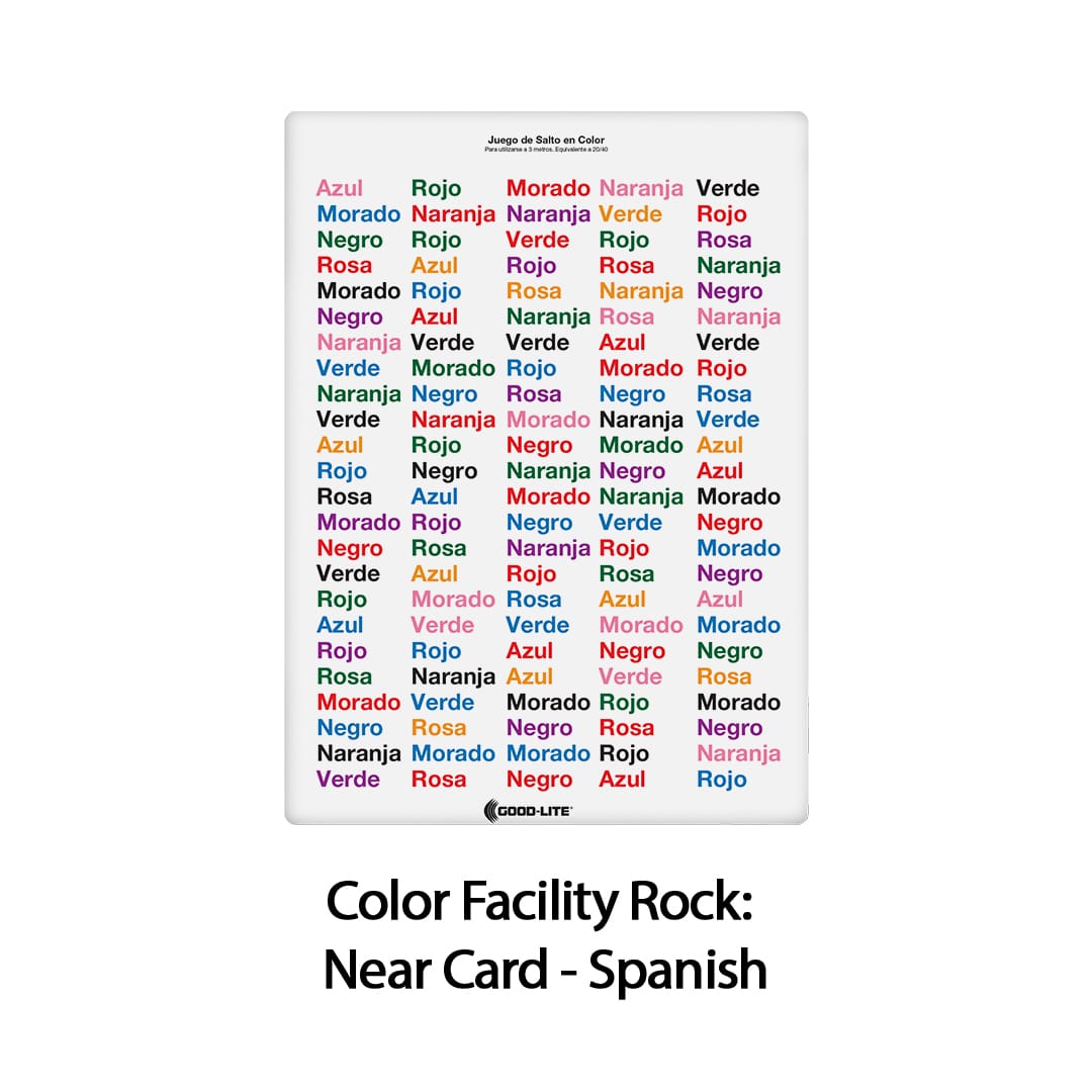Good-Lite Co Color Facility Rock: Near Card - Spanish Color Facility Rock: Card - Spanish
