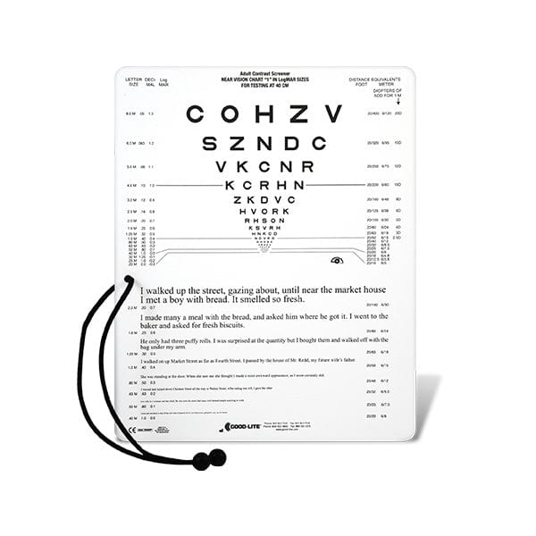 Good-Lite Co Combination Near Vision & Reading Card - English Combination Near Vision & Reading Card