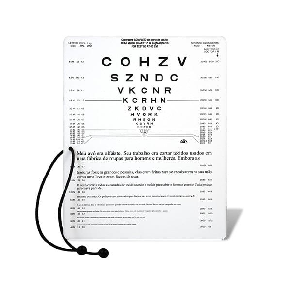 Good-Lite Co Combination Near Vision & Reading Card - Portuguese Combination Near Vision & Reading Card