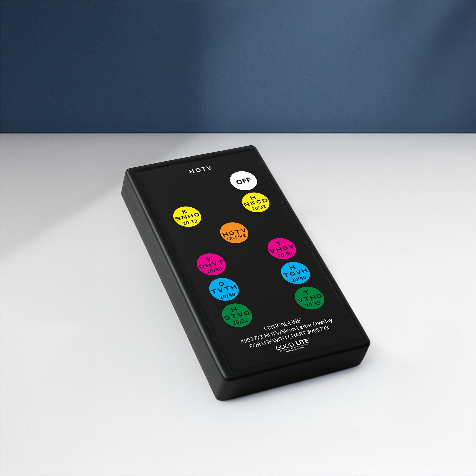 Good-Lite Co Critical-Line™ Quantum LED: HOTV - Remote Control Overlay for Chart 900723