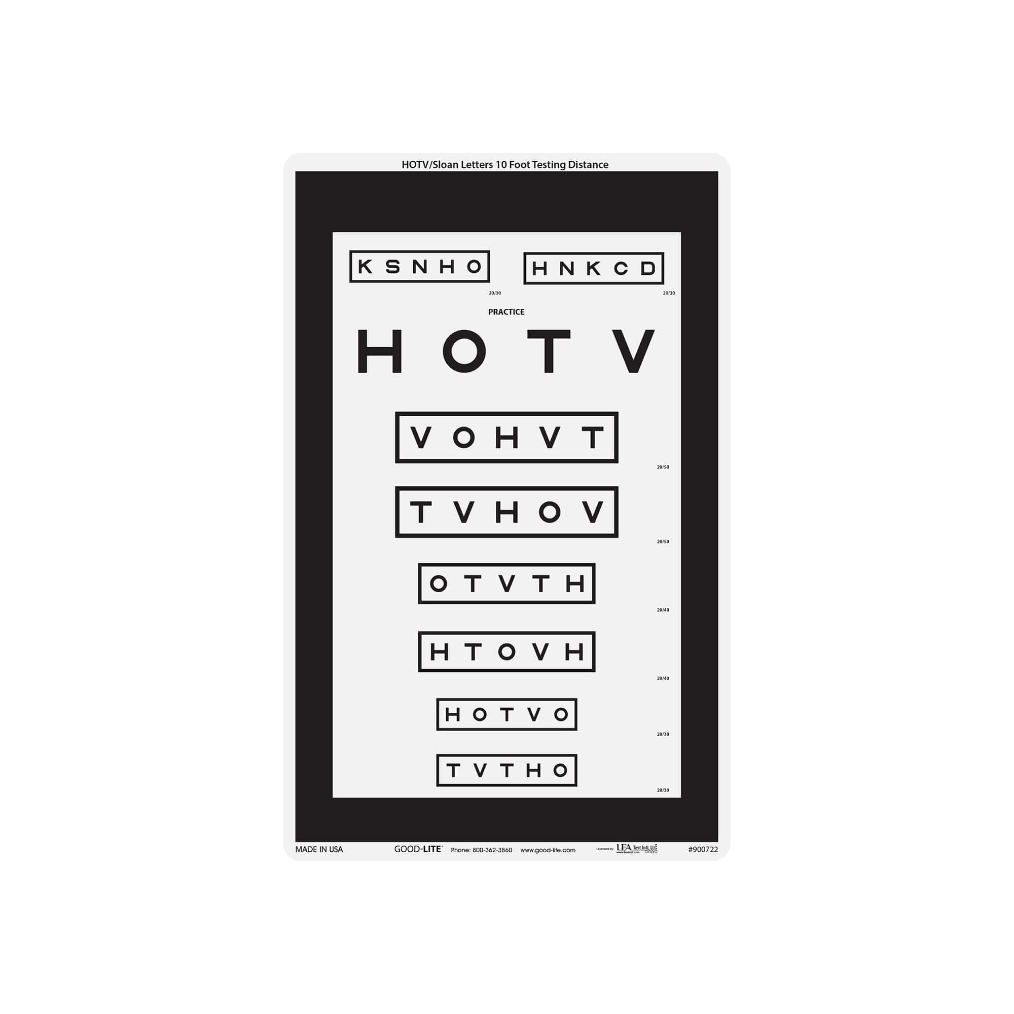 Good-Lite Co Critical-Line™ Quantum LED: HOTV Texas - Chart Only (10ft/3m)