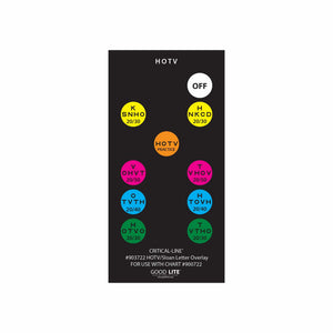 Good-Lite Co Critical-Line™ Quantum LED: HOTV Texas  - Remote Control Overlay for Chart 900722