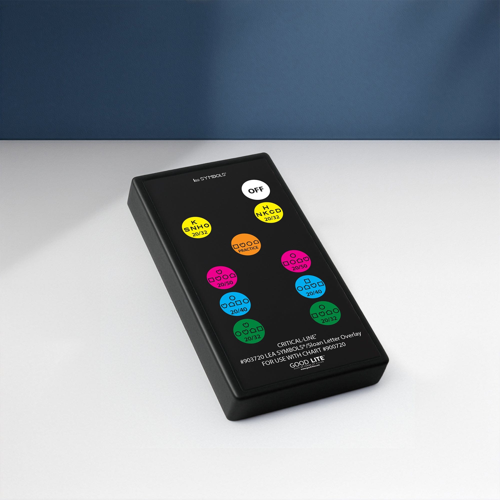Good-Lite Co Critical-Line™ Quantum LED: LEA SYMBOLS®  - Remote Control Overlay for Chart 900720