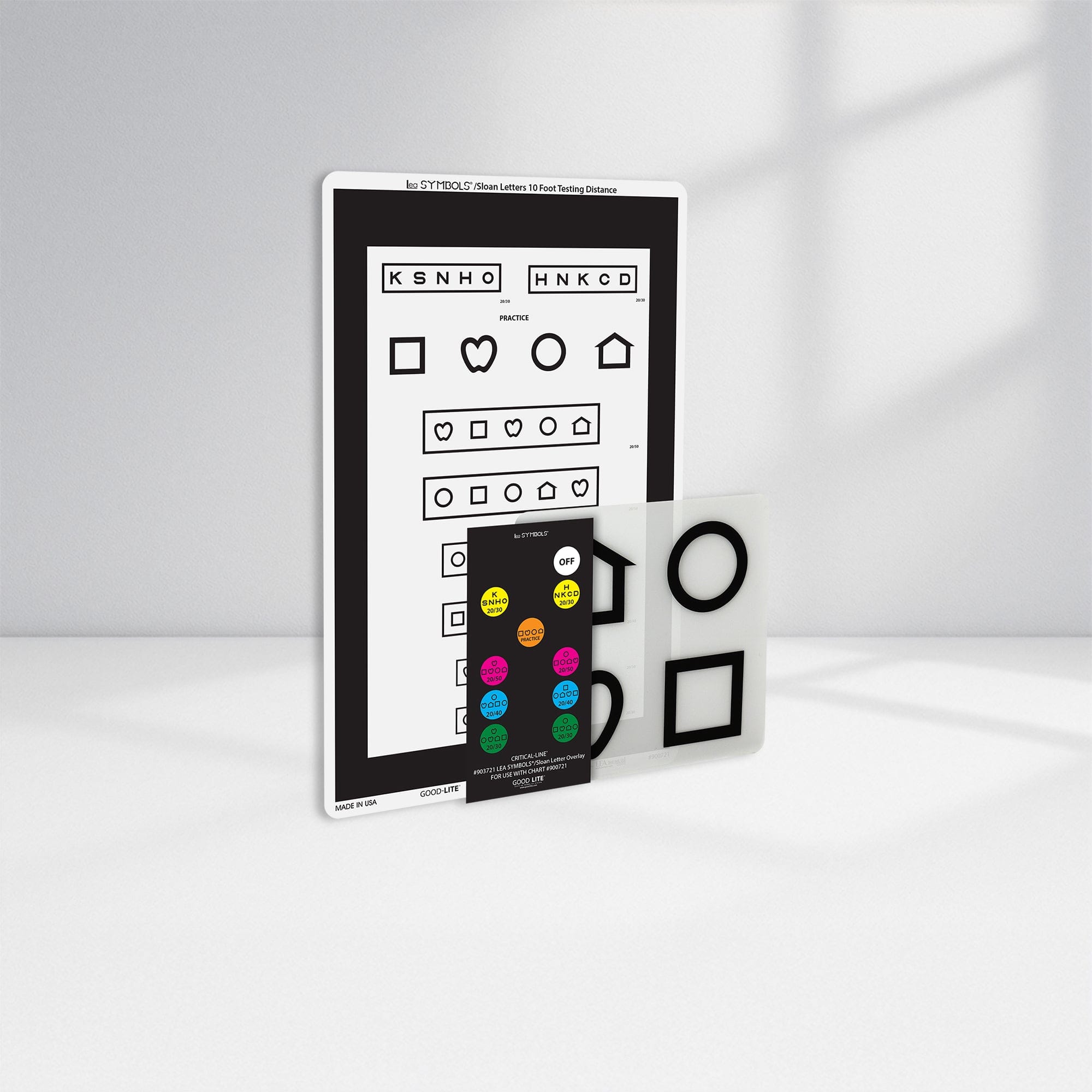 Good-Lite Co Critical-Line™ Quantum LED: LEA SYMBOLS® Texas Chart - Chart, Remote Control Overlay and Response Panel (10ft/3m)