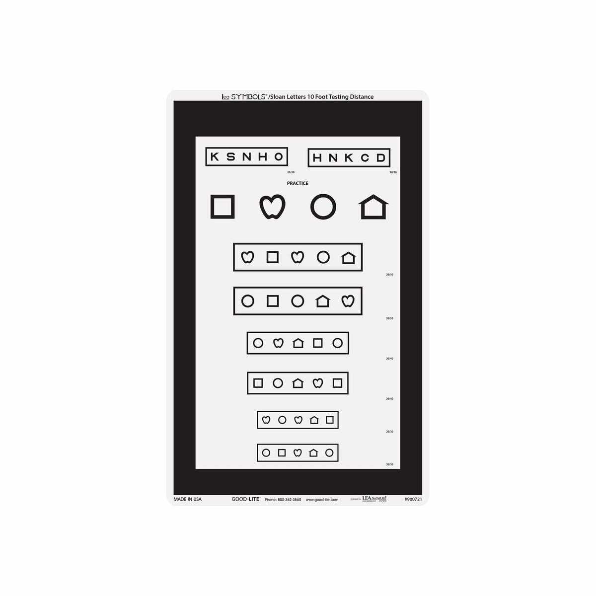 Critical-Line™ Quantum LED: LEA SYMBOLS® Texas - Chart Only (10ft/3m ...