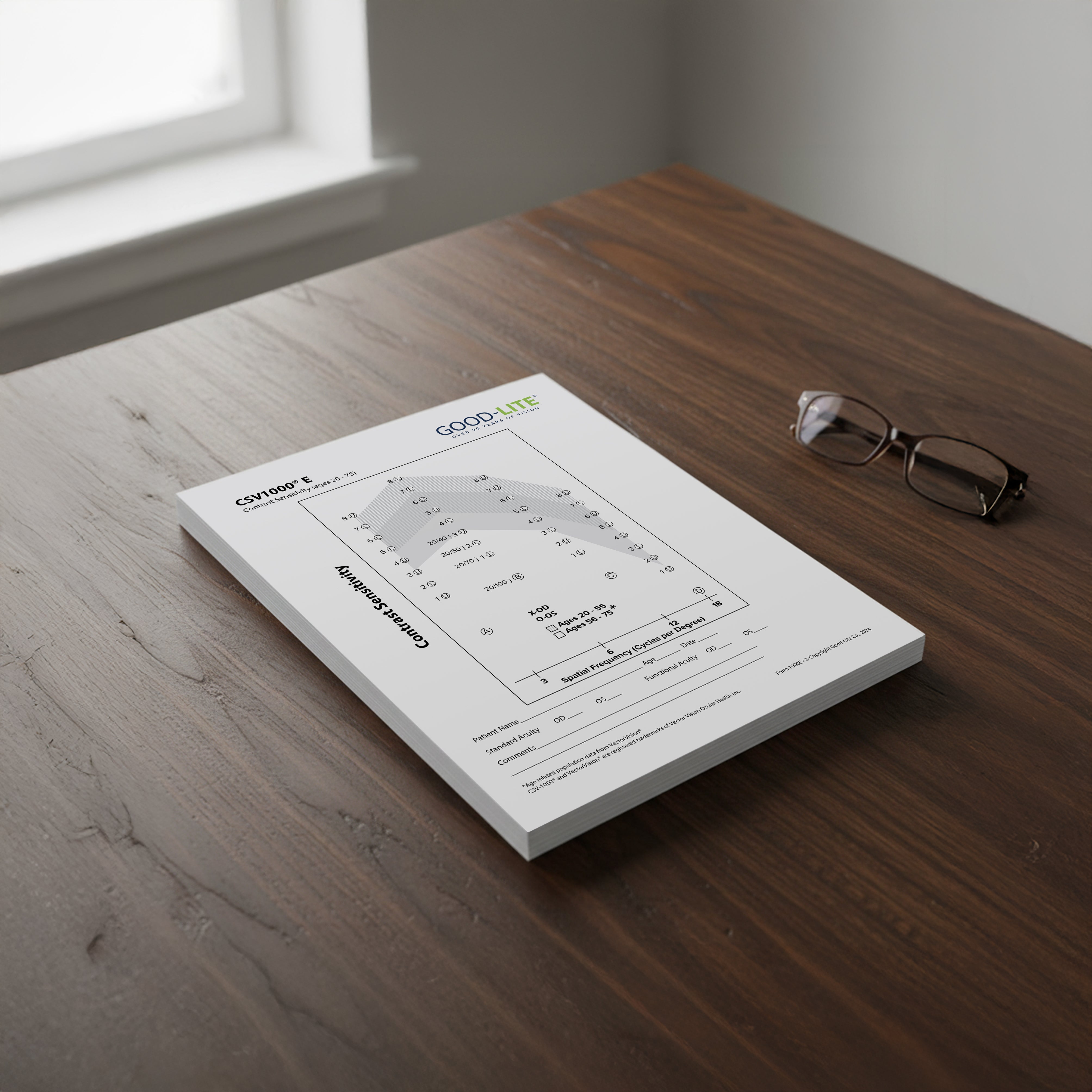 Good-Lite Co CSV-1000 E Recording Forms, Pad of 50