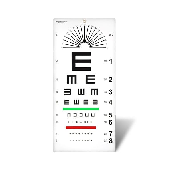 Good-Lite Co Distance 20 Ft. Tumbling E and Astigmatic Dial Chart