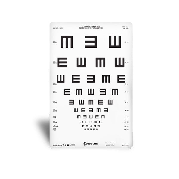 Distance Logmar Chart Chart(Distance): ESV1200™ and ESV1500™ - Tumbling E Proportional Space ...