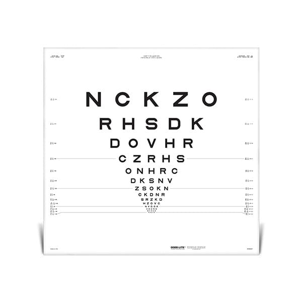 Good-Lite Co ETDRS Original Series ESV3000™ and ESC2000™ Chart 1 for 10 feet/3 meters