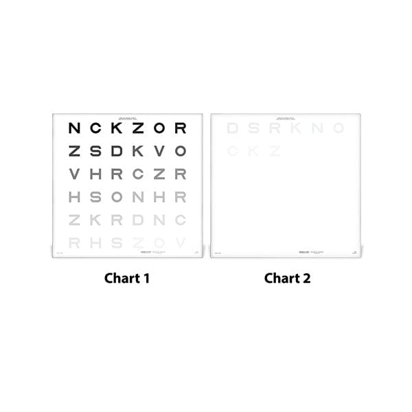 Good-Lite Co Evans Letter Contrast Test (ELCT) fjor ESV3000™ and ESC2000™- Set Evans Letter Contrast Test (ELCT) fjor ESV3000™ and ESC2000™